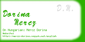 dorina mercz business card